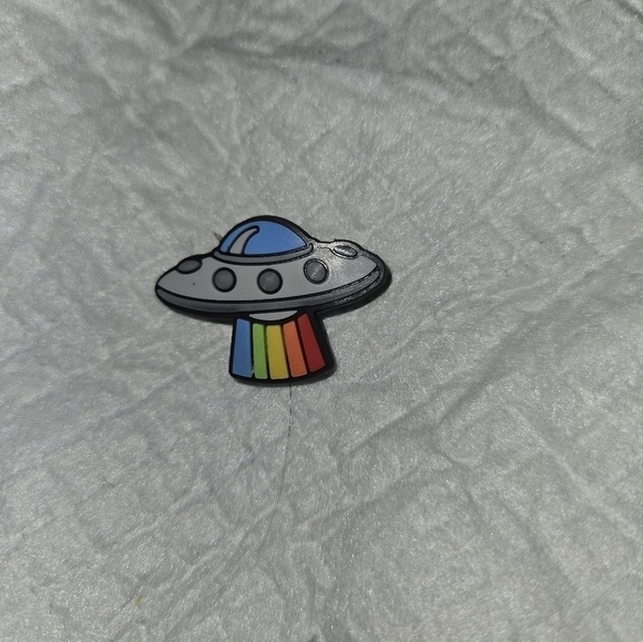 4/$8 Decorative Crocs Charm Shoe Charm - Spaceship - Picture 3 of 3